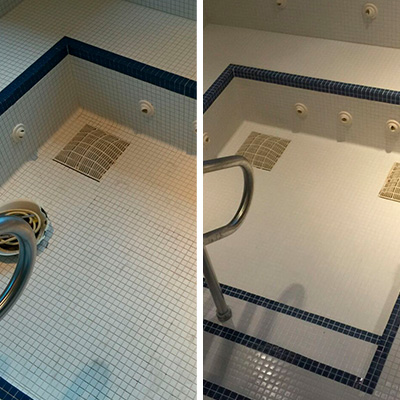 Jacuzzy Tile and Grout Restoration