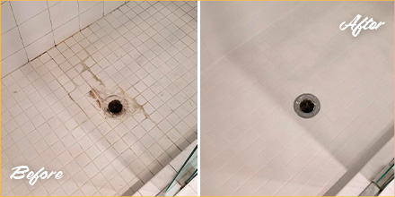 This Shower Said Goodbye to Grimy Grout Lines and Dirty Tiles After the Job  Performed by Our Tile and Grout Cleaners in Wilton CT
