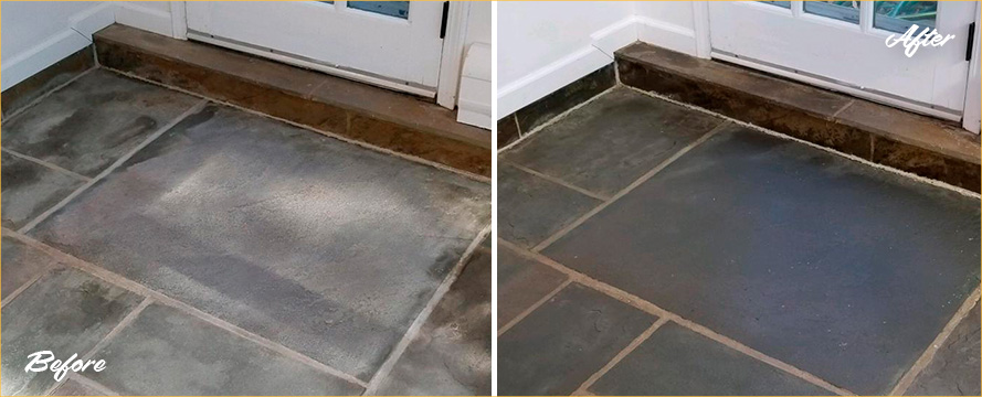 A Professional Stone Cleaning Job In Fairfield Ct Revitalized This