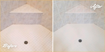 Tile and Grout Cleaners: Professionals in Hard Surface Restoration Revamp a  Dingy Shower in Wellesley