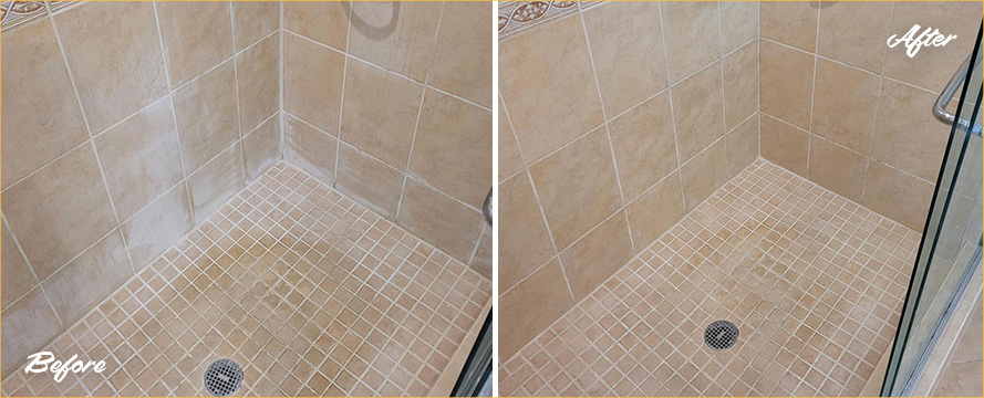 Shower Restoration Performed by our Professional Tile and Grout Cleaners in Stamford, CT