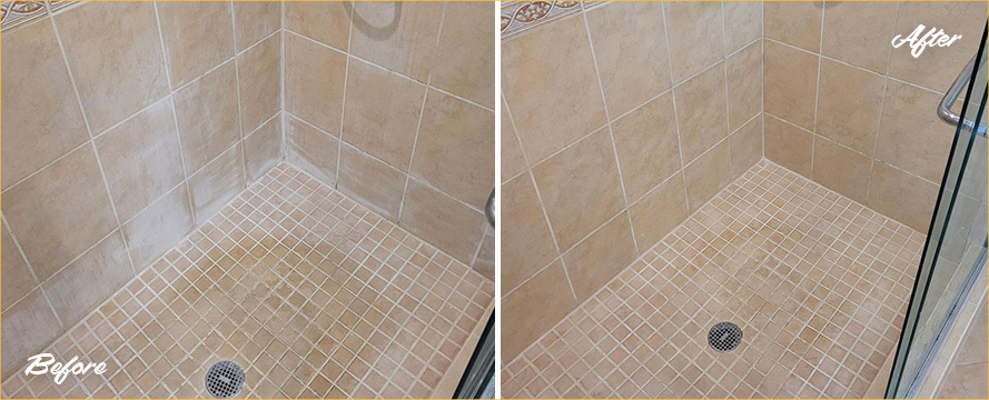 Shower Restoration Performed by our Professional Tile and Grout Cleaners in Stamford, CT