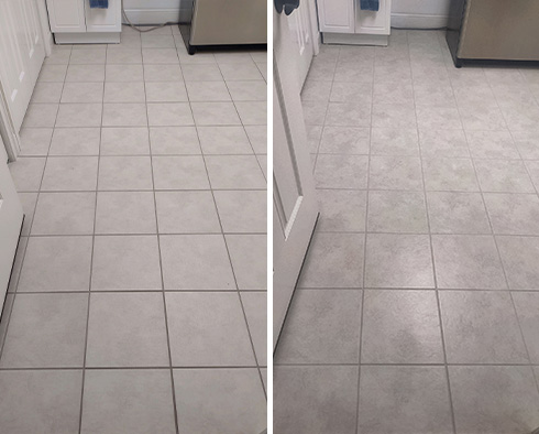 Floor Restored by Our Tile and Grout Cleaners in Brookfield, CT