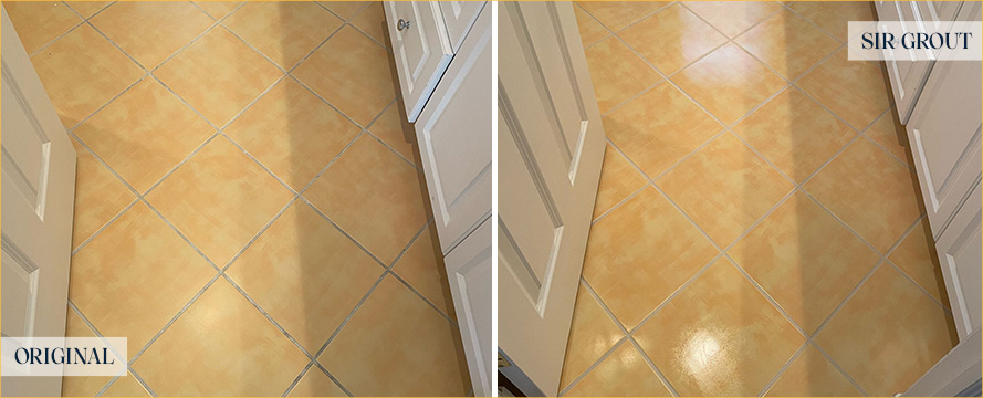 Floor Beautifully Restored by Our Expert Tile and Grout Cleaners in Stamford, CT