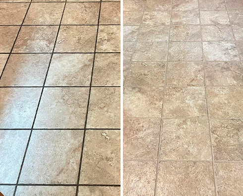 Floor Restored by Our Tile and Grout Cleaners in Weston, CT