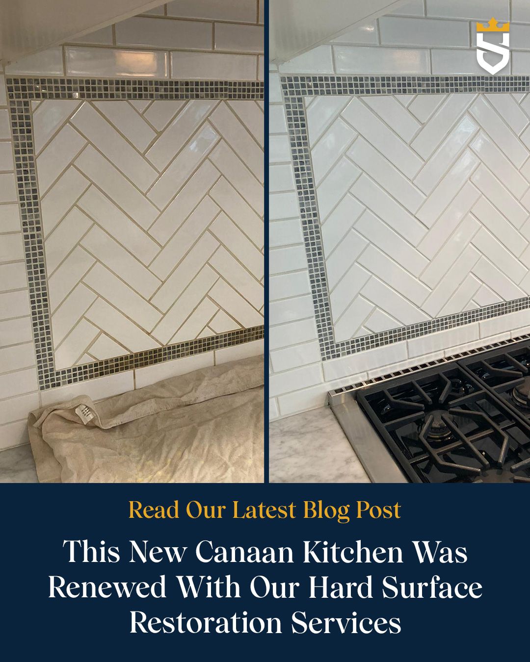 This New Canaan Kitchen Was Renewed With Our Hard Surface Restoration Services