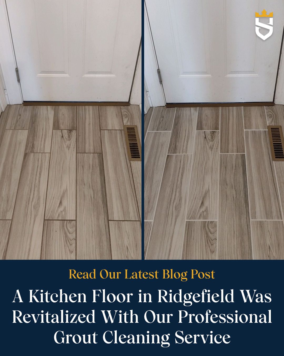 This Floor in Ridgefield Was Revitalized With Our Professional Grout Cleaning Service